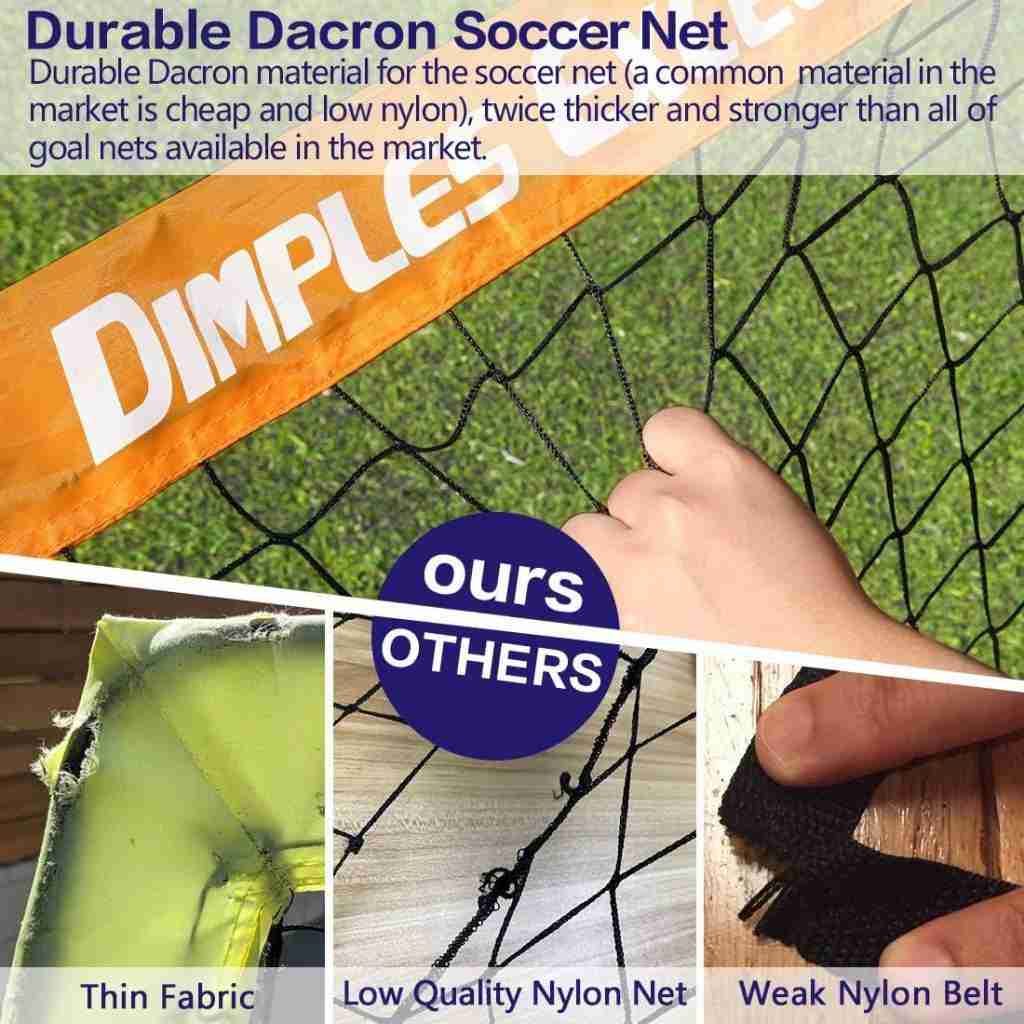 Dimples Excel Soccer Goal Soccer Net for Kids Backyard