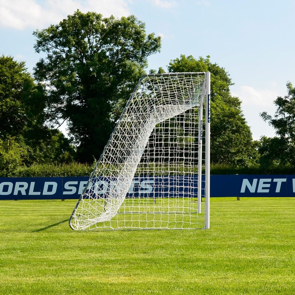 FORZA Alu60 Soccer Goal (16ft x 7ft) (Single or Pair) (Optional Target Sheet) – Super Strong Aluminum Soccer Goal Perfect for Mini Soccer [Net World Sports]