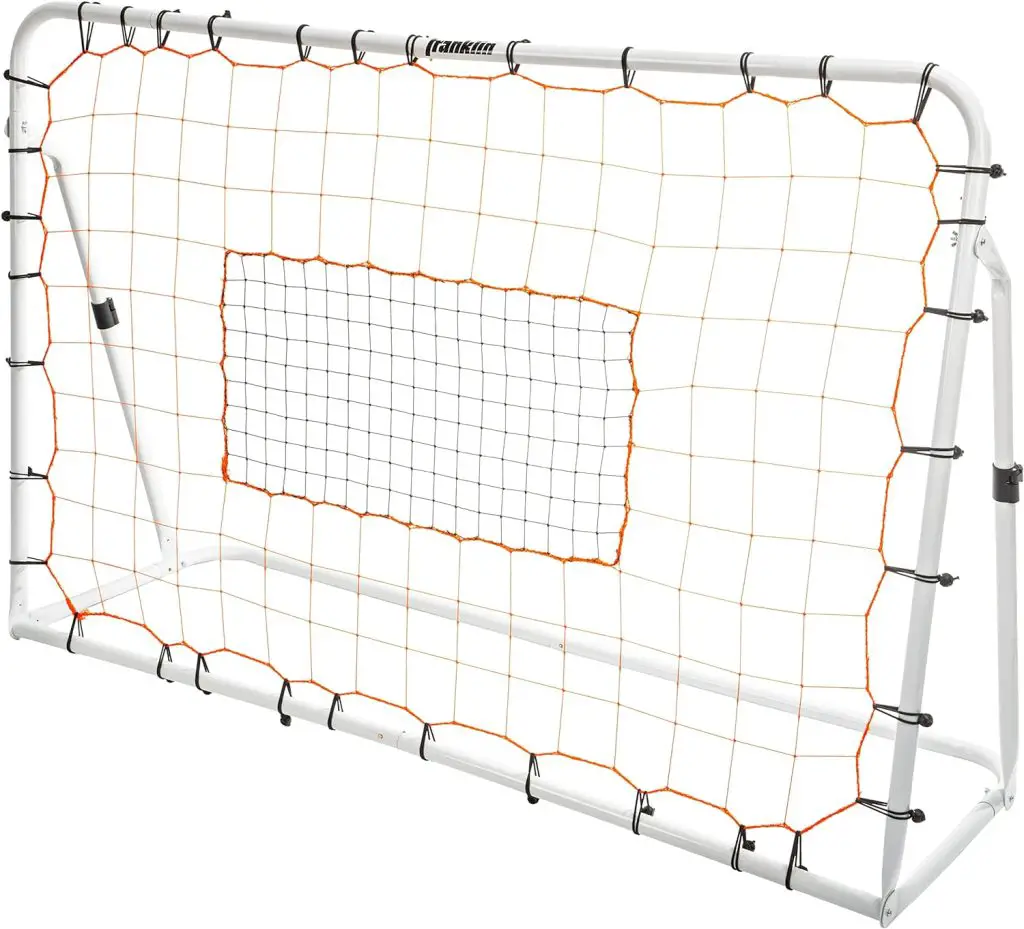Franklin Sports Soccer Rebounder - Tournament Steel Soccer Rebounding Net - Perfect for Backyard Soccer Practice and Soccer Training – 12’ x 6’ 6’ x 4’