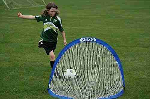 PUGG 4 Foot Pop Up Soccer Goal - Portable Training Futsal Football Net - The Original Pickup Game Goal (Two Goals  Bag)