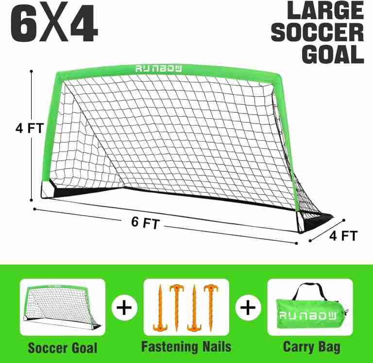 RUNBOW 6x4 ft Portable Kids Soccer Goal Review