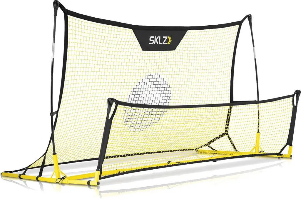 SKLZ Quickster Soccer Trainer Portable Soccer Rebounder Net for Volley, Passing, and Solo Training