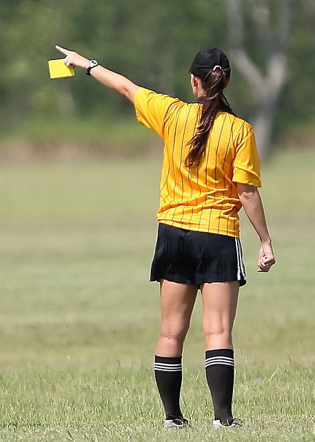 woman soccer referee