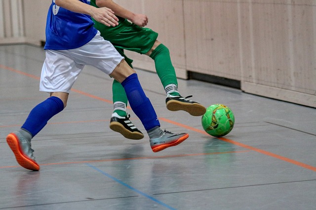 indoor soccer players